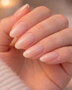 Valentine Nails pink coffin set with heart prints, plaid accent nail, glossy finish, Top Nails 3